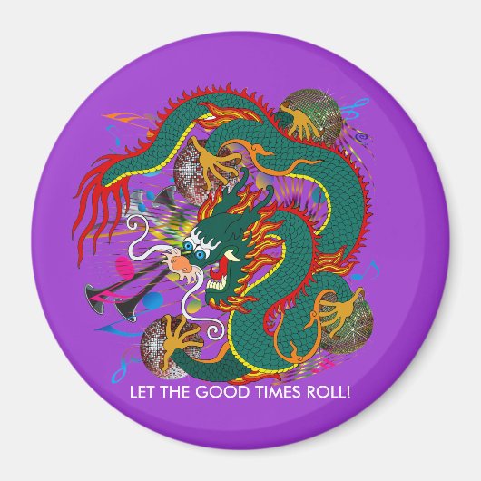 The-Mardi Gras Dragon V-2 Magneet (Voorkant)