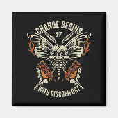 The Marisa Butterfly Skull Change Begin With Disco Magneet (Voorkant)