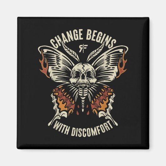 The Marisa Butterfly Skull Change Begin With Disco Magneet (Voorkant)