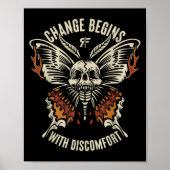 The Marisa Butterfly Skull Change Begin With Disco Poster (Voorkant)