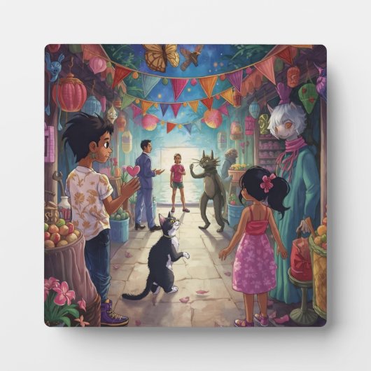 The Market Between Worlds Fotoplaat (Voorkant)