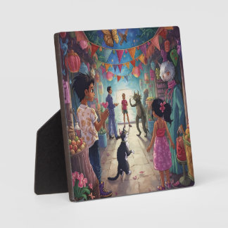 The Market Between Worlds Fotoplaat