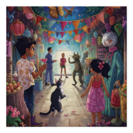 The Market Between Worlds Perfect Poster