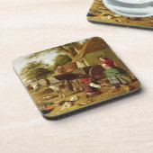 The Market Cart, 1864 (olie op canvas) Drankjes Onderzetter (Linkerzijde)