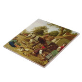 The Market Cart, 1864 (olie op canvas) Tegeltje (Zijkant)