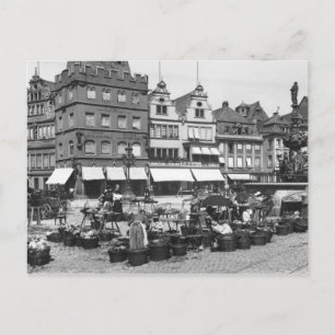 The Market Place at Trier, c.1910 Briefkaart