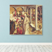 The Marriage at Cana, c.1500 Canvas Afdruk (Insitu (Houten vloer))