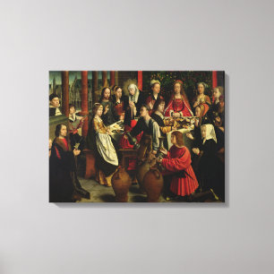The Marriage Feast at Cana, c.1500-03 Canvas Afdruk