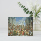 The Marriage Feast at Cana, c.1562 (olie op canvas Briefkaart (Staand voorkant)