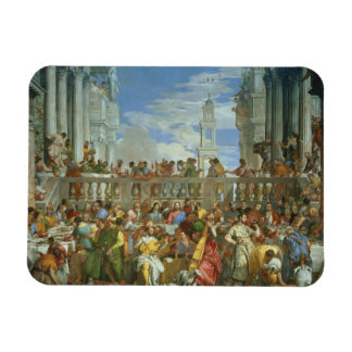 The Marriage Feast at Cana, c.1562 (olie op canvas Magneet