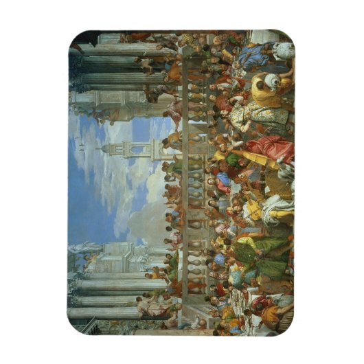 The Marriage Feast at Cana, c.1562 (olie op canvas Magneet (Verticaal)