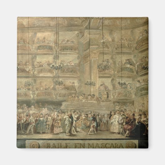 The Mask Ball, c.1767 Magneet (Voorkant)