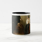 The Mask Ball, c.1870 Tweekleurige Koffiemok (Center)