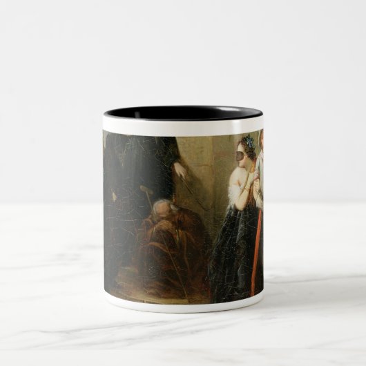 The Mask Ball, c.1870 Tweekleurige Koffiemok (Center)