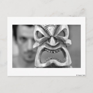 the mask -postcard briefkaart