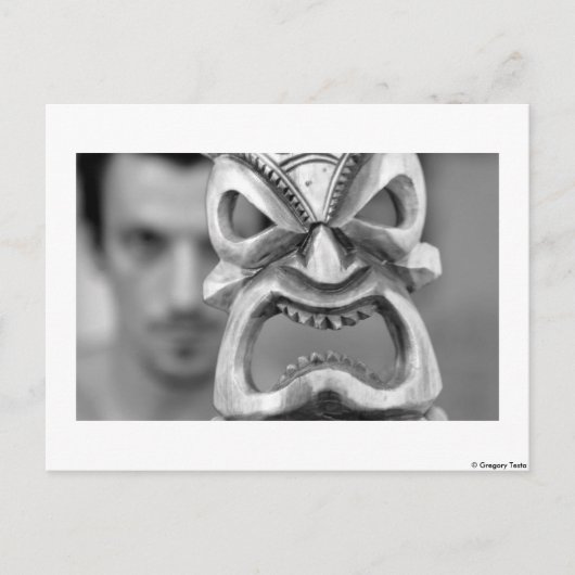 the mask -postcard briefkaart (Voorkant)