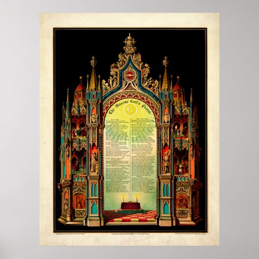 The Masons' Lord's Prayer (1892) Poster (Voorkant)