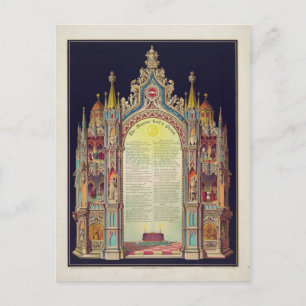The Masons'Lord's Prayer door Huncke 1892 Briefkaart