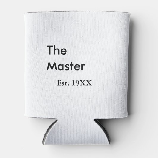 The Master boss name est year date man king title Blikjeskoeler (Voorkant)