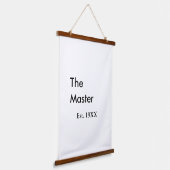 The Master boss name est year date man king title Hangend Wandkleed (Gebogen)