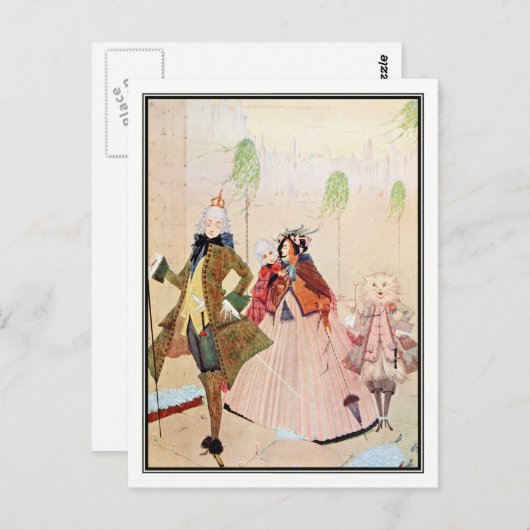 The Master Cat van Harry Clarke Briefkaart (Voorkant / Achterkant)