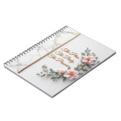 The Master Plan | Luxe Marble & Floral Wedding Notitieboek (Linkerzijde)
