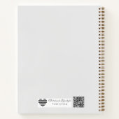 The Master Plan | Luxe Marble & Floral Wedding Notitieboek (Achterkant)