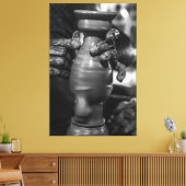 The Master’s Touch: Traditional Pottery Shaping in Canvas Afdruk (Insitu (Woonkamer))