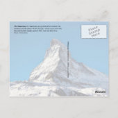 The Matterhorn, Zwitserland Briefkaart (Achterkant)
