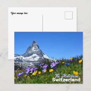 The Matterhorn Zwitserland Travel Souvenir Briefkaart