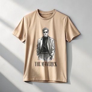 The Maverick   Krachtige Alpha Mentaliteit T-Shirt