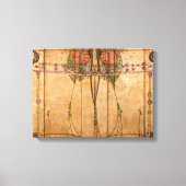 The May Queen - Margaret Macdonald Mackintosh Canvas Afdruk (Voorkant)