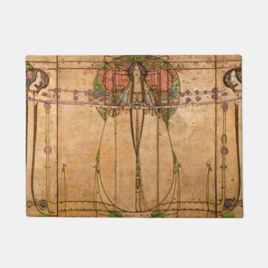 The May Queen - Margaret Macdonald Mackintosh Deurmat (Voorkant)