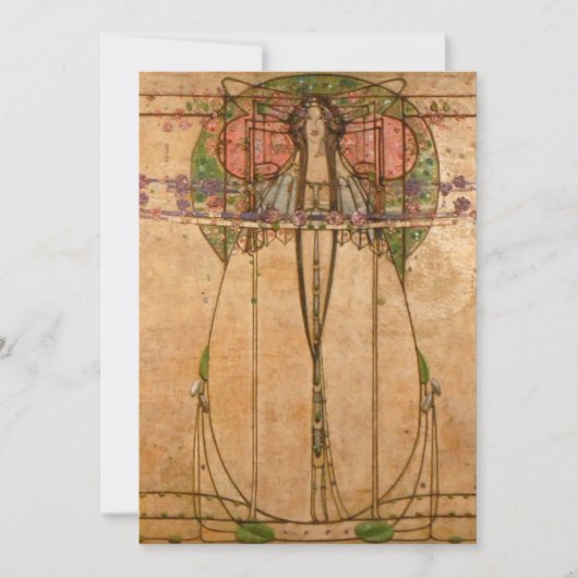 The May Queen - Margaret Macdonald Mackintosh Kaart (Voorkant)