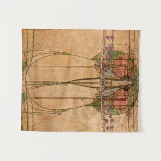 The May Queen - Margaret Macdonald Mackintosh Wandkleed (Voorkant (horizontaal))