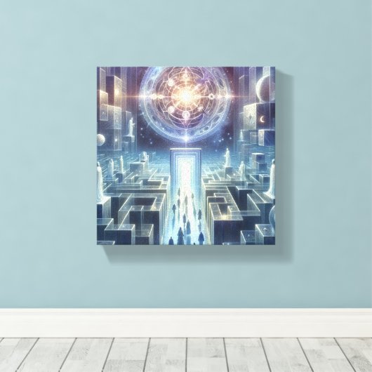 "The Maze" Canvas (Insitu (Houten vloer))