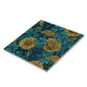 The meadow in yellow and blue tegeltje (Zijkant)