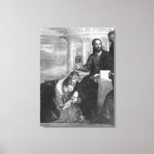 The Meal in the House of Simon the Pharisee Canvas Afdruk
