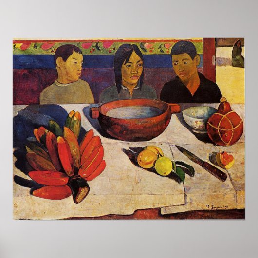 'The Meal' - Paul Gauguin Print (Voorkant)