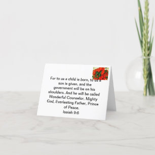 The meaning of Christmas Feestdagen Kaart