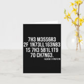 The Measure Of Intelligence Coded Motivational Sci Kaart (Gele Bloem)