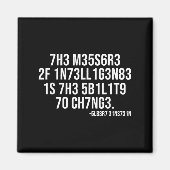 The Measure Of Intelligence Coded Motivational Sci Magneet (Voorkant)