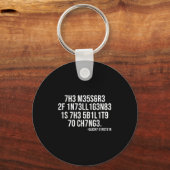 The Measure Of Intelligence Coded Motivational Sci Sleutelhanger (Voorkant)