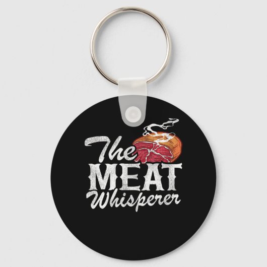 The Meat Whisperer Funny BBQ Sleutelhanger (Voorkant)