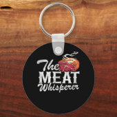 The Meat Whisperer Funny BBQ Sleutelhanger (Voorkant)
