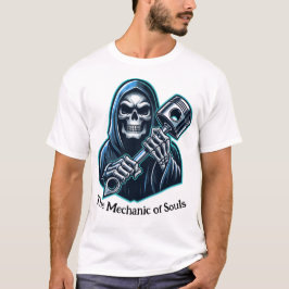 The Mechanic of Souls" Grim Reaper Piston T-shirt