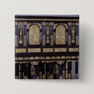 The Medici Cabinet, Frans, c.1630 Vierkante Button 5,1 Cm