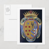 The Medici-Lorena Coat of Arms, c.1638 (pietra dur Briefkaart (Voorkant / Achterkant)