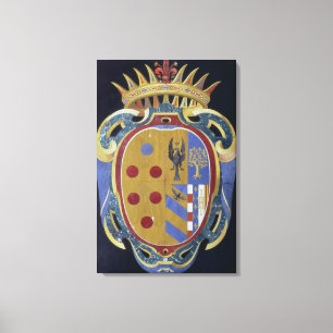 The Medici-Lorena Coat of Arms, c.1638 (pietra dur Canvas Afdruk