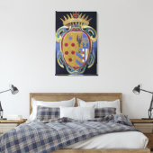 The Medici-Lorena Coat of Arms, c.1638 (pietra dur Canvas Afdruk (Insitu (Slaapkamer))
